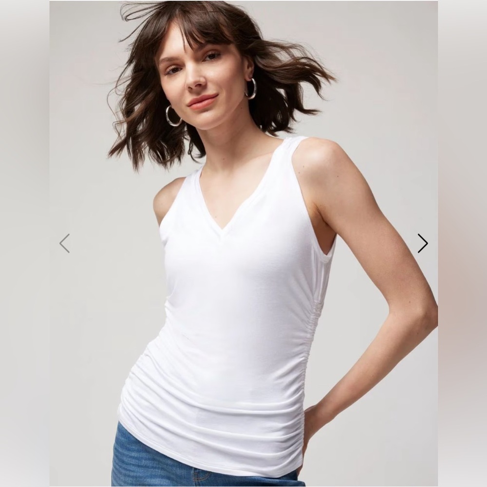 White House Black Market Ruched Side Tank